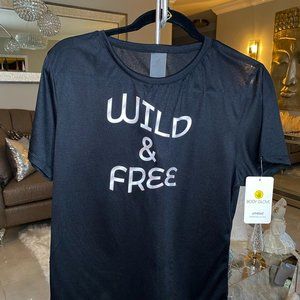 🌸🌷🌼 SALE 🌸🌷🌼 Body Glove “Wild & Free” Black Tee